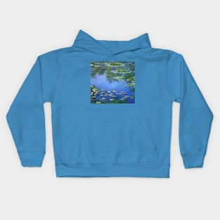 Waterlilies by Claude Monet Kids Hoodie